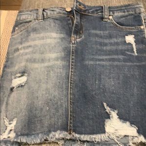 Trendy Girl’s Denim Skirt - Cool for Summer & Vacation- Excellent condition